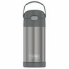 Thermos 12-Ounce FUNtainer Vacuum-Insulated Stainless Steel Bottle (Gray) F4100CH6